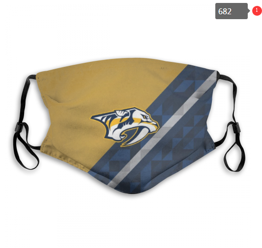 NHL Nashville Predators #8 Dust mask with filter->nhl dust mask->Sports Accessory